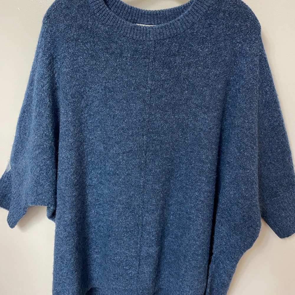 Poncho Sweater Teal
